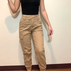 Beige Cargo Pants